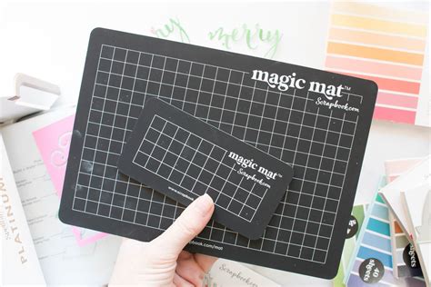 Mixing and Matching Patterns with a Magic Mat for Scrapbooking